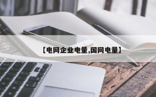 【电网企业电量,国网电量】